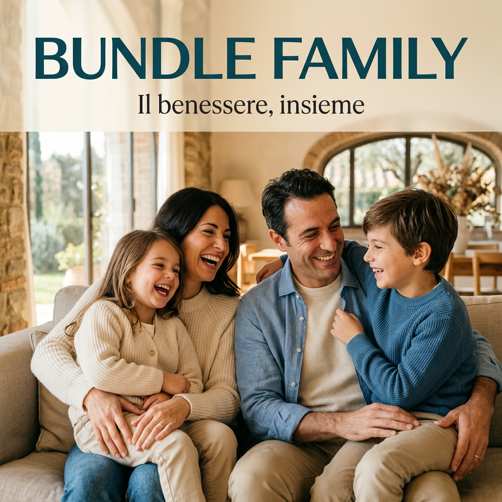 Bundle Family in stile fotografico realistico